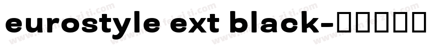 eurostyle ext black字体转换